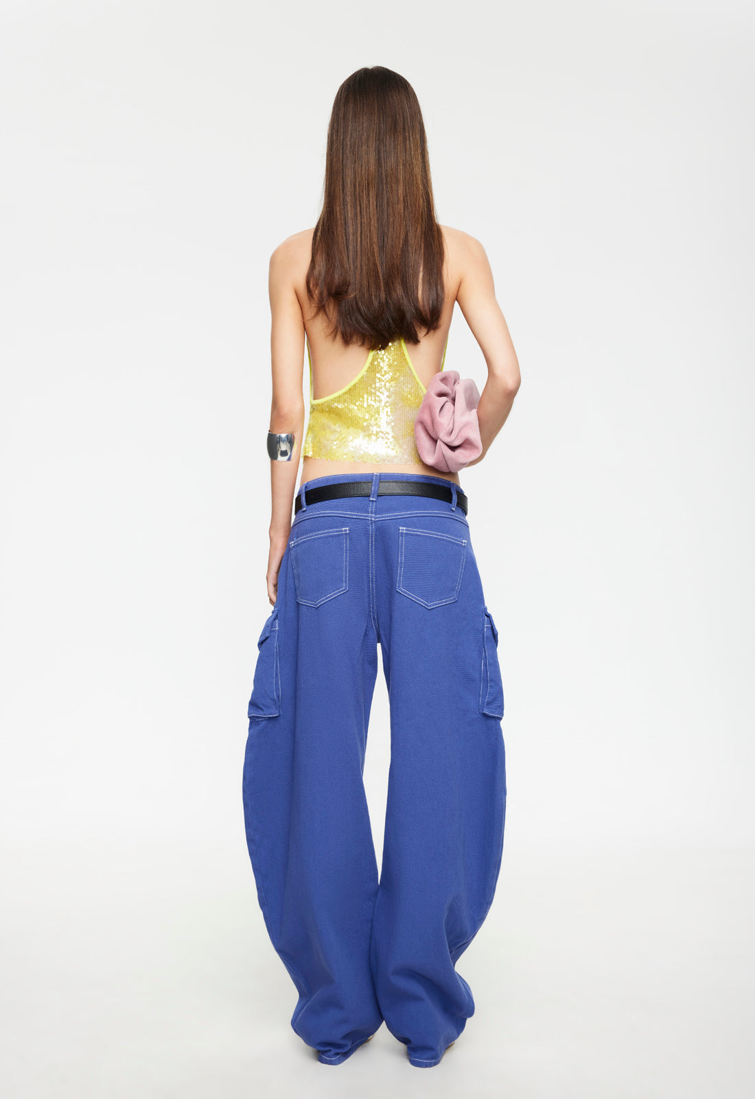 Baggy-Silhouette Denim Trousers