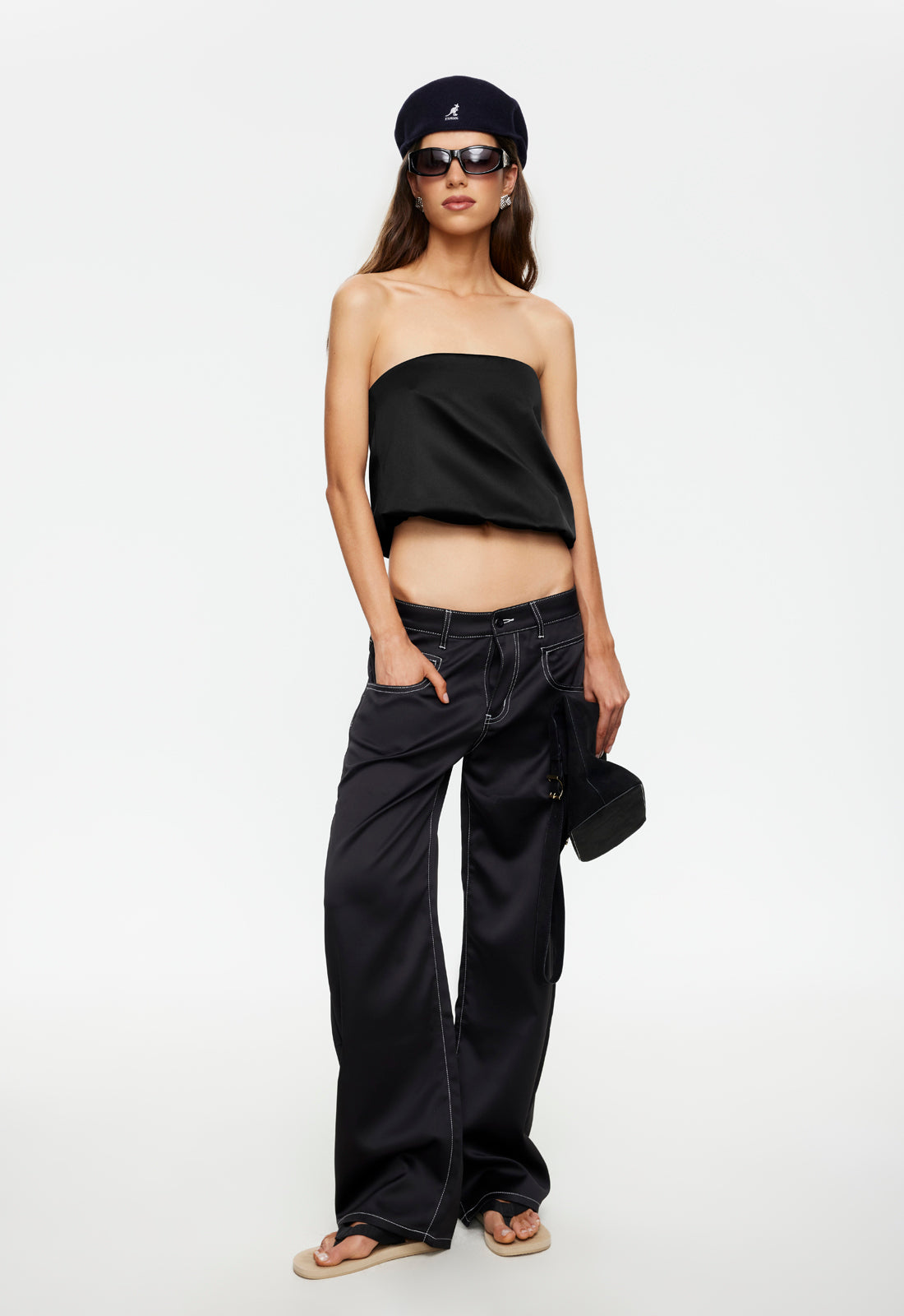 Strapless Cropped Top
