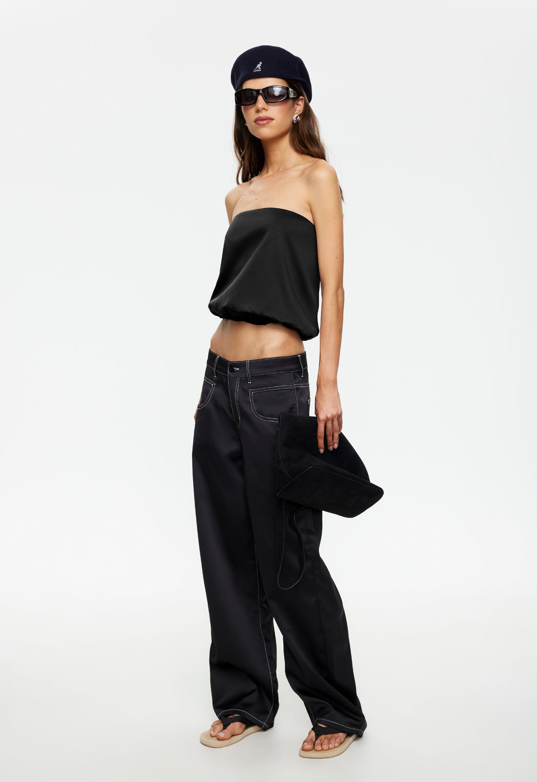 Strapless Cropped Top
