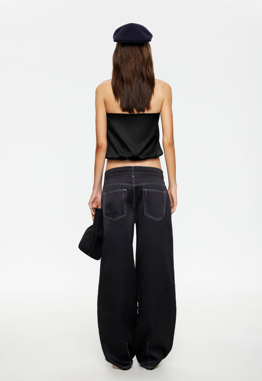 Strapless Cropped Top