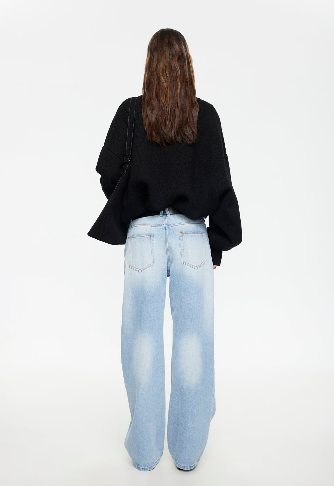 Draped Long-Sleeve Knit