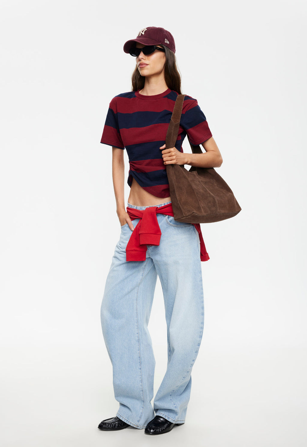 Ruched-Side Relaxed Tee