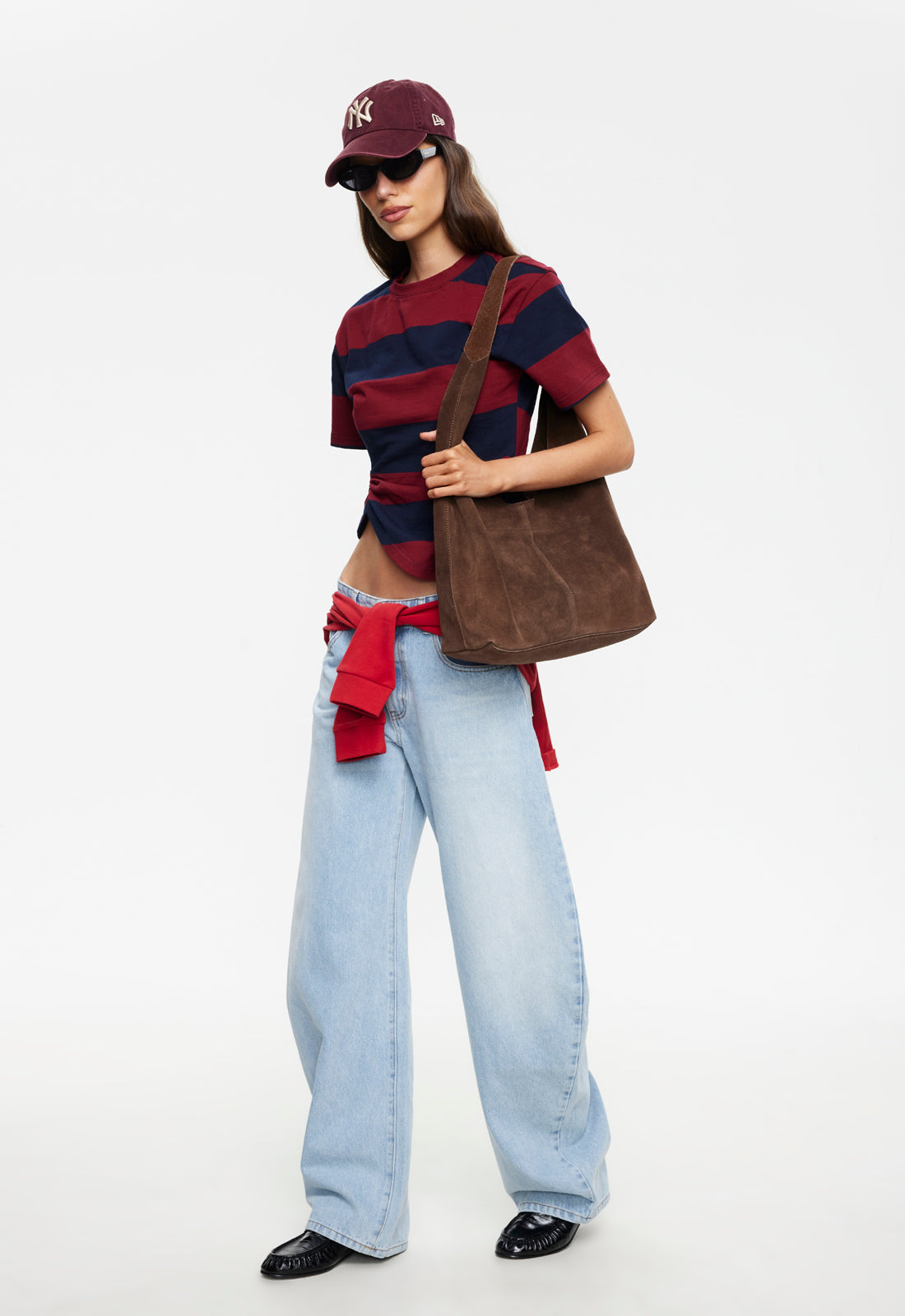 Ruched-Side Relaxed Tee