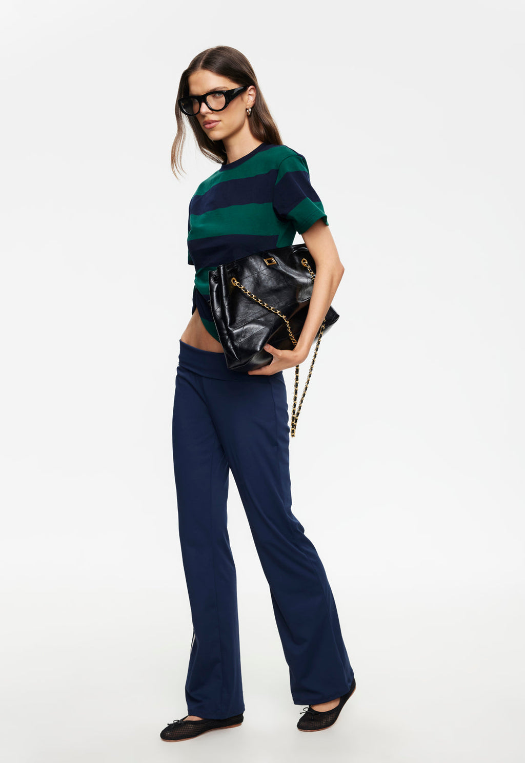 Ruched-Side Relaxed Tee