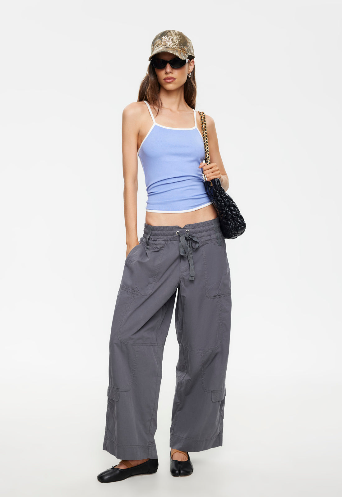 Contrast-Piped Spaghetti Tank