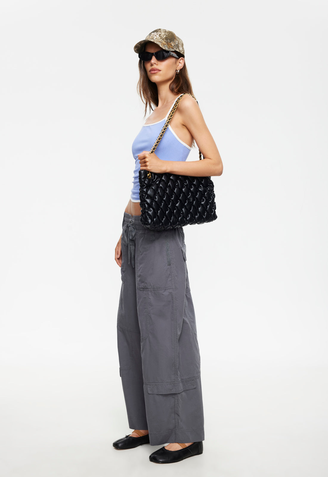 Contrast-Piped Spaghetti Tank