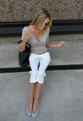 Crossover Back Nylon Top