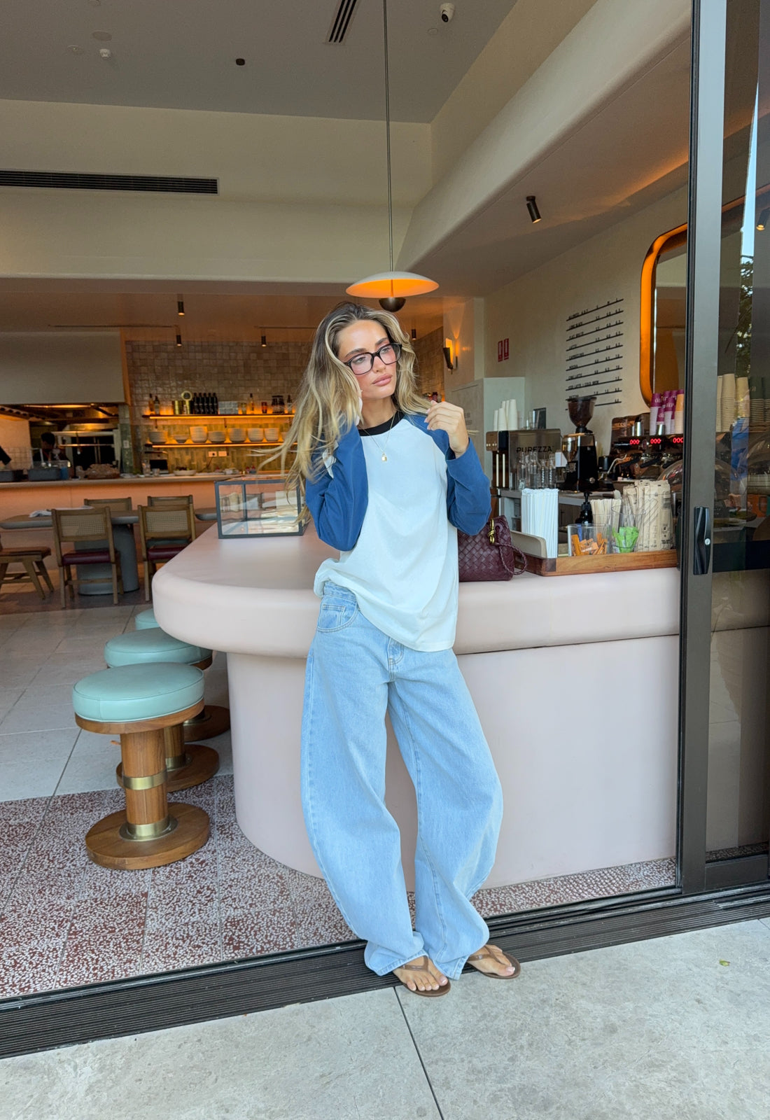 Cotton-Curve Denim Jeans