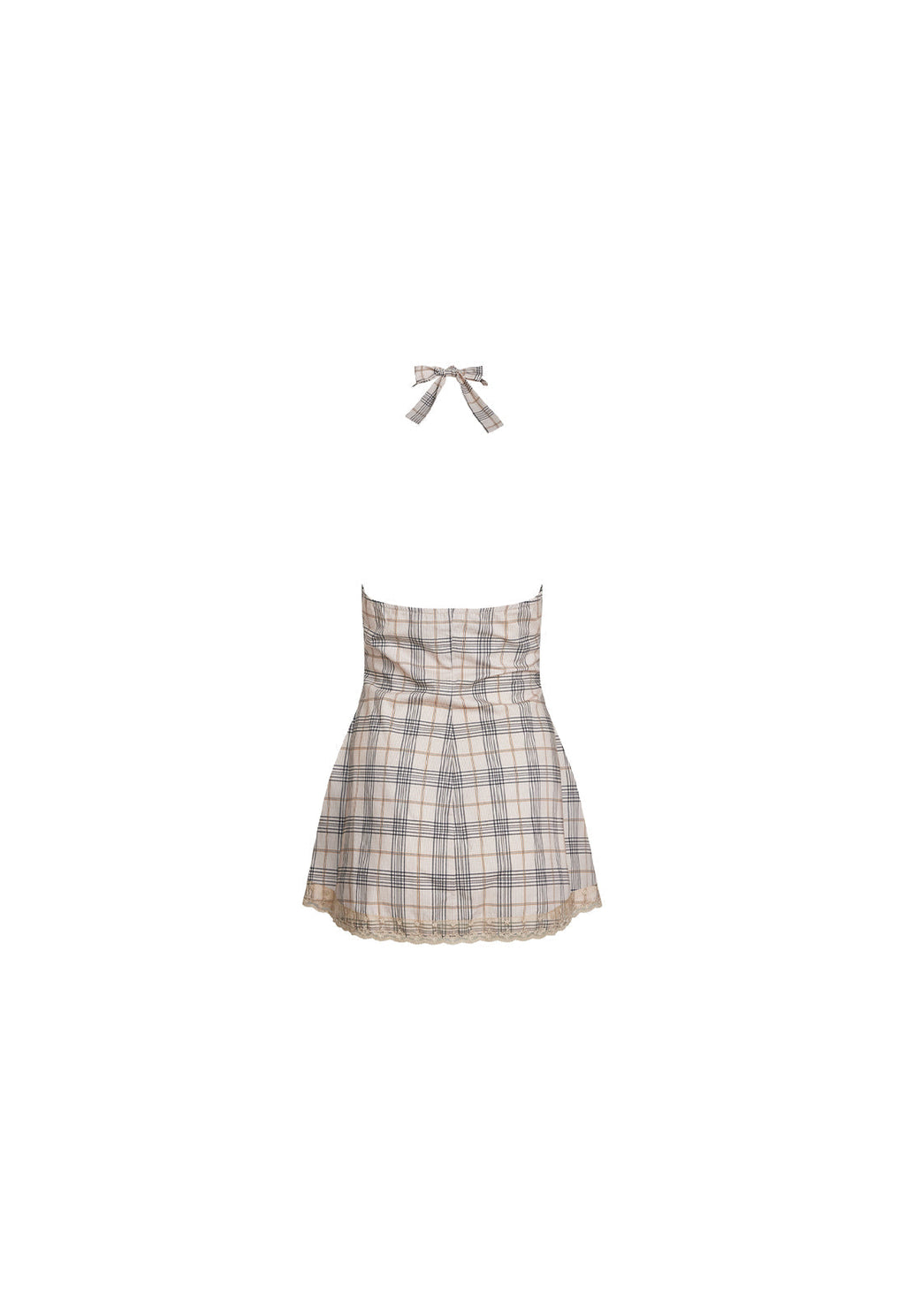 Tie-Up Halter Cotton Charm Dress