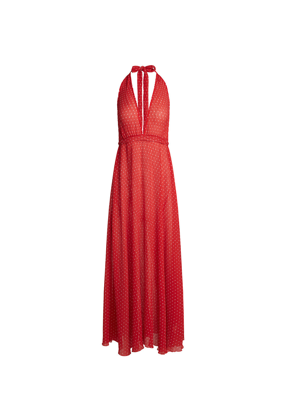Plunge & Open Back Bias Dress