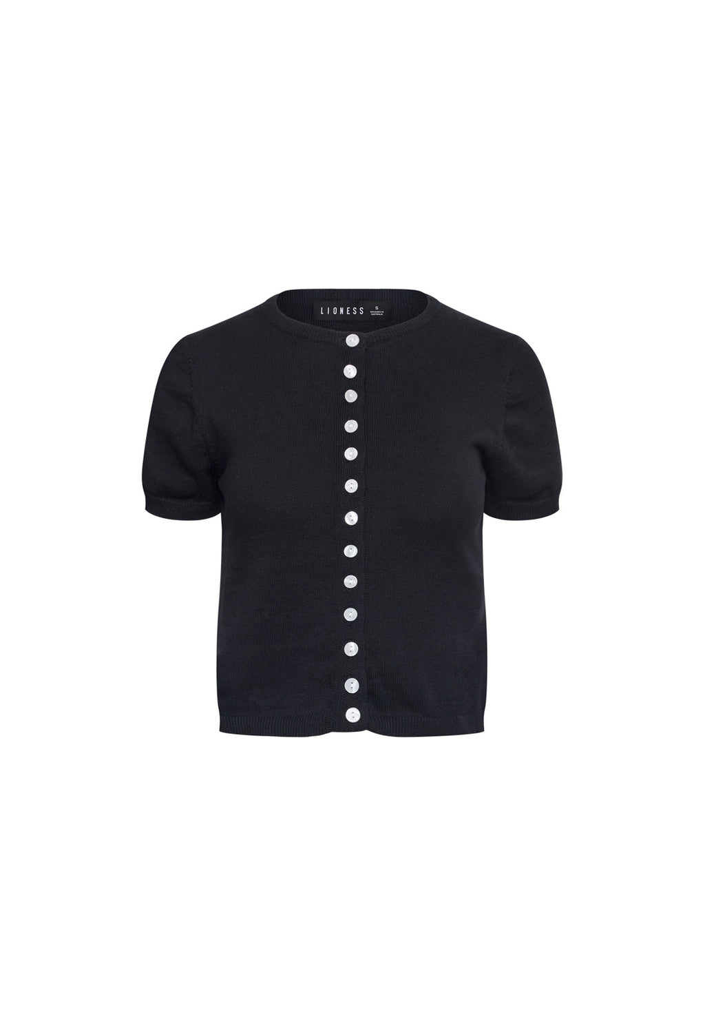 Cotton Crew Button-Up Tee