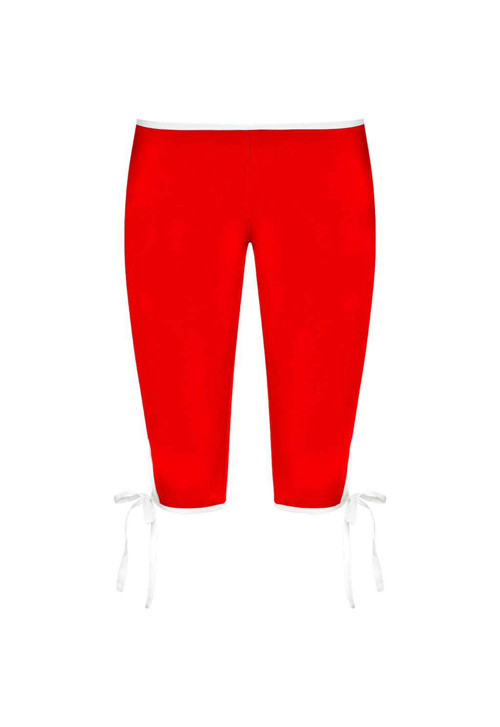 Tie-Contour Capri Pants