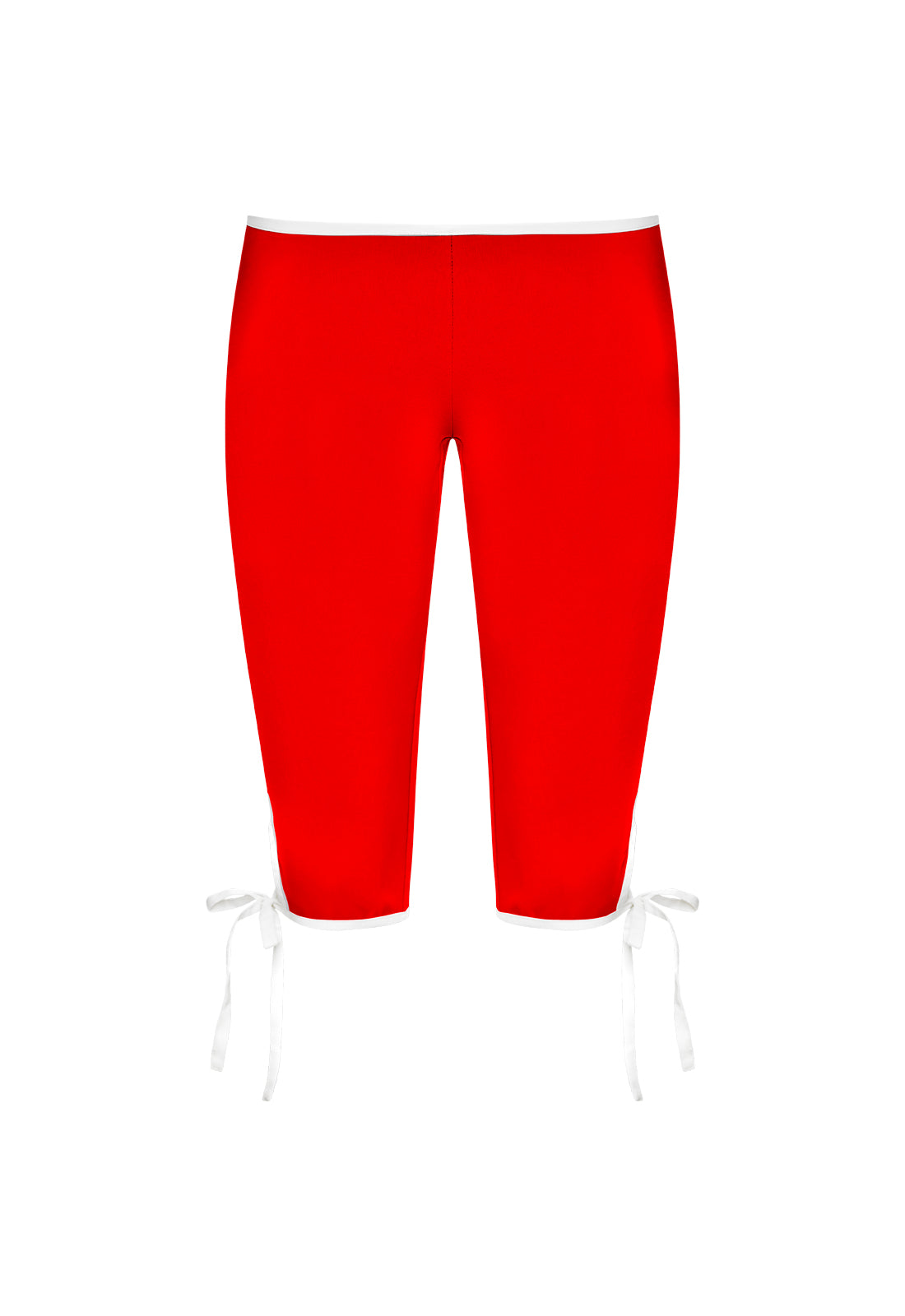 Tie-Contour Capri Pants