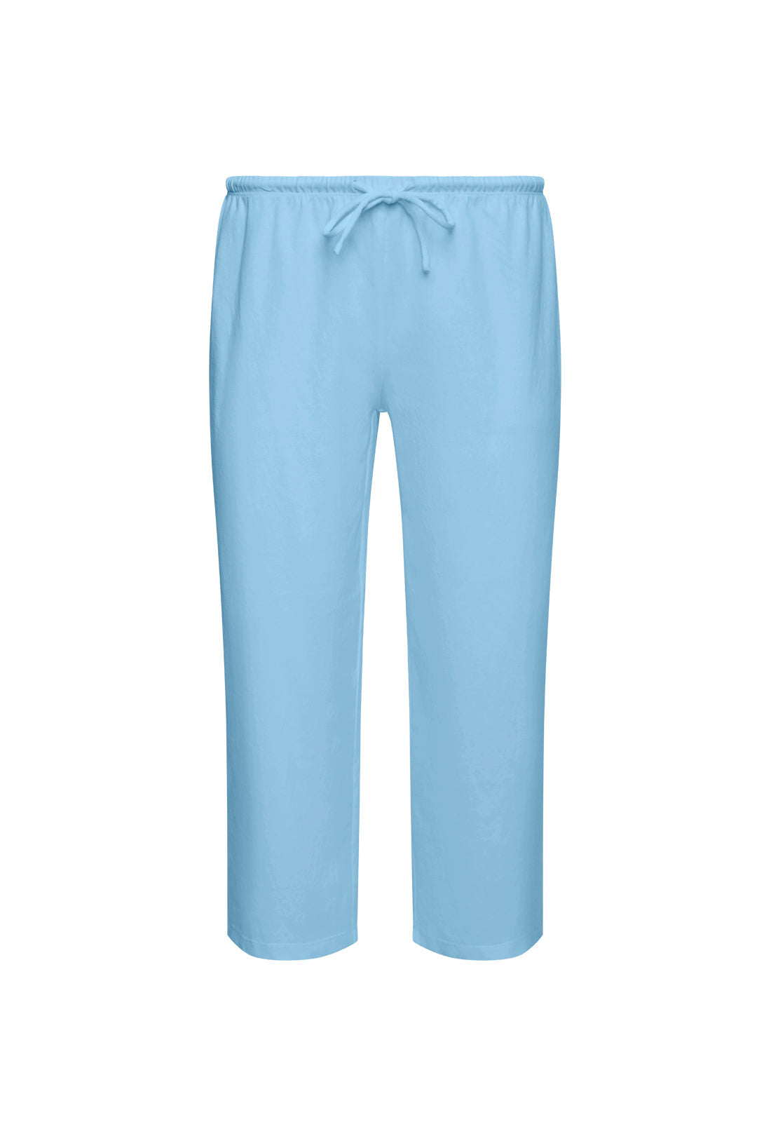Low-Rise Drawstring Straight Pants