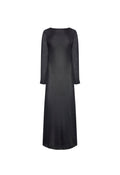 Long-Sleeve Low-Back Maxi