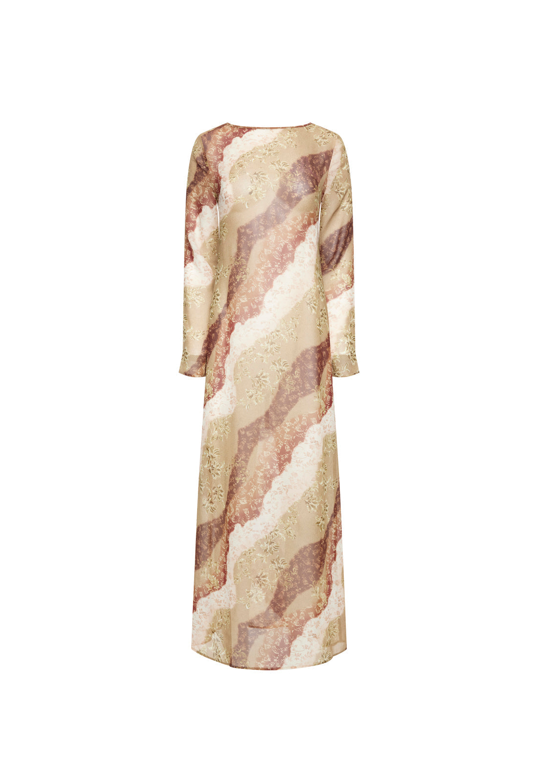 Draped Tie-Back Maxi