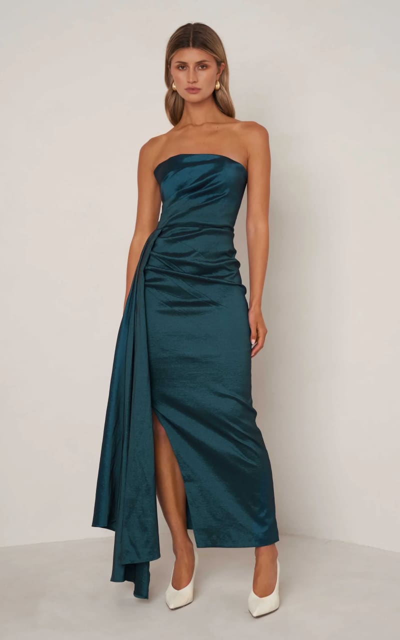 Gown in Emerald Green