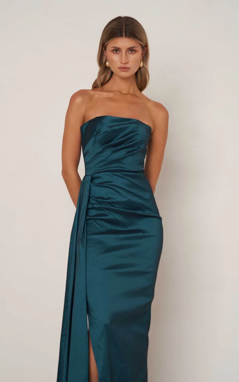 Gown in Emerald Green