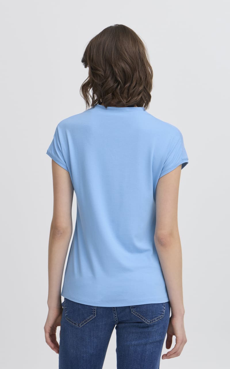 Skater blouse in Azure Blue