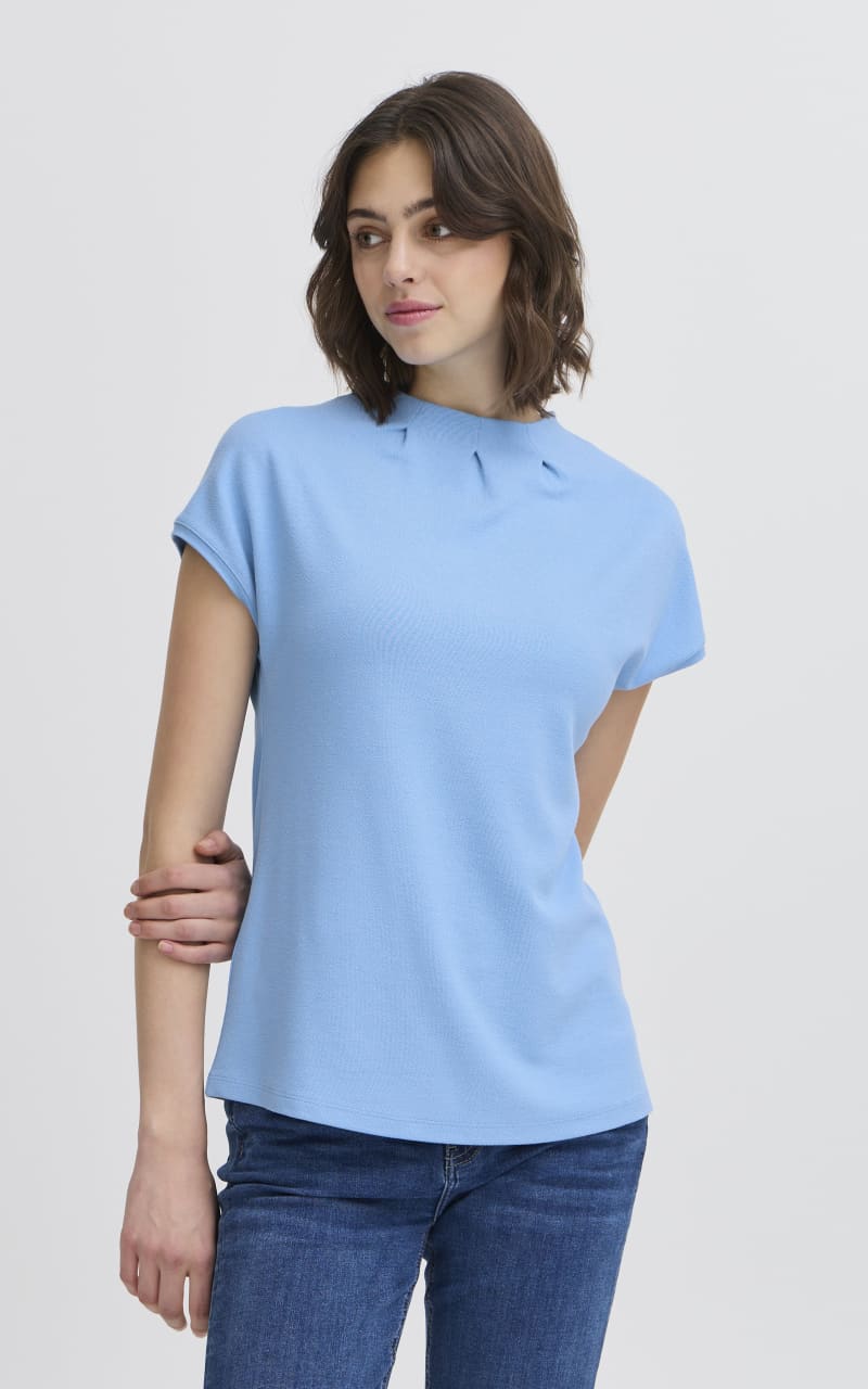 Skater blouse in Azure Blue