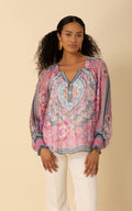 Smocked Cuff Blouse