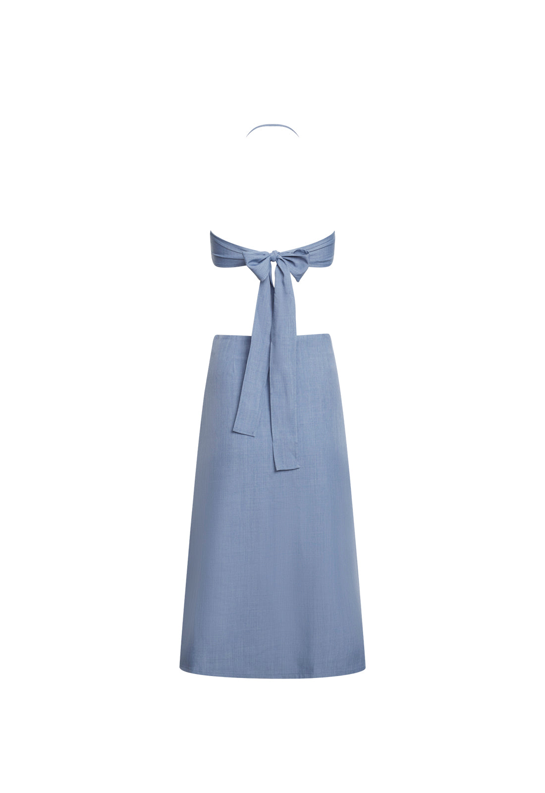 Adjustable Halter Tie-Back Dress