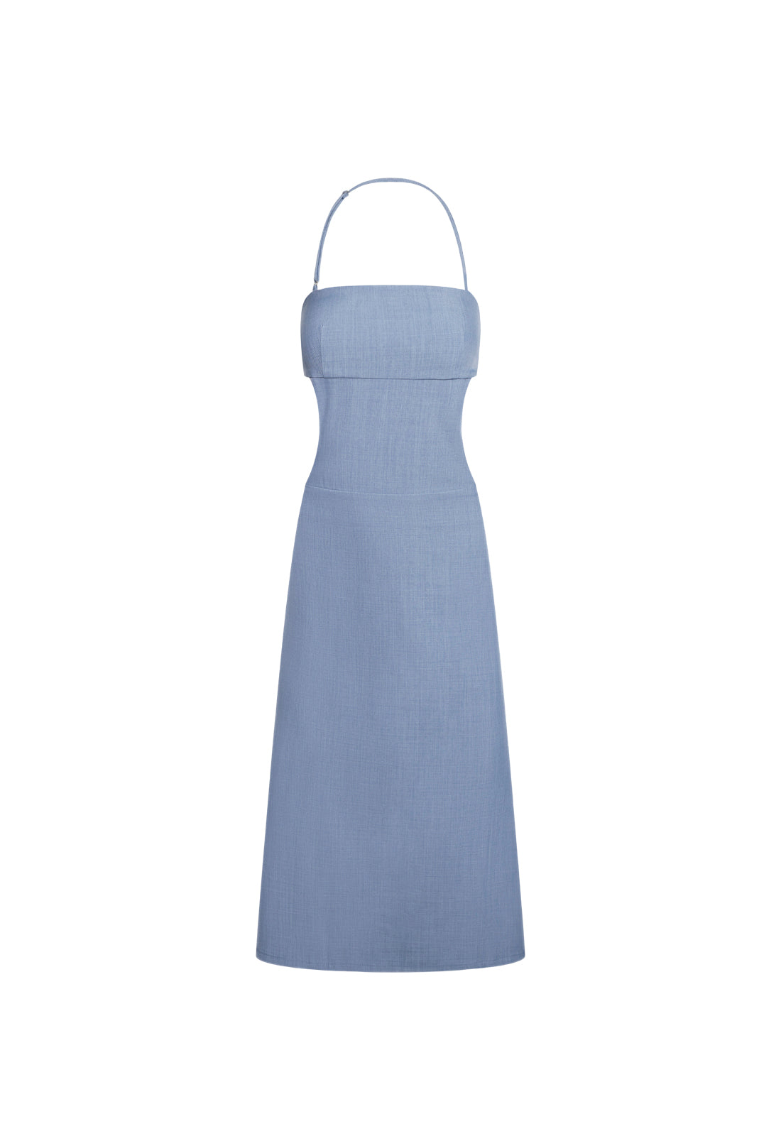Adjustable Halter Tie-Back Dress