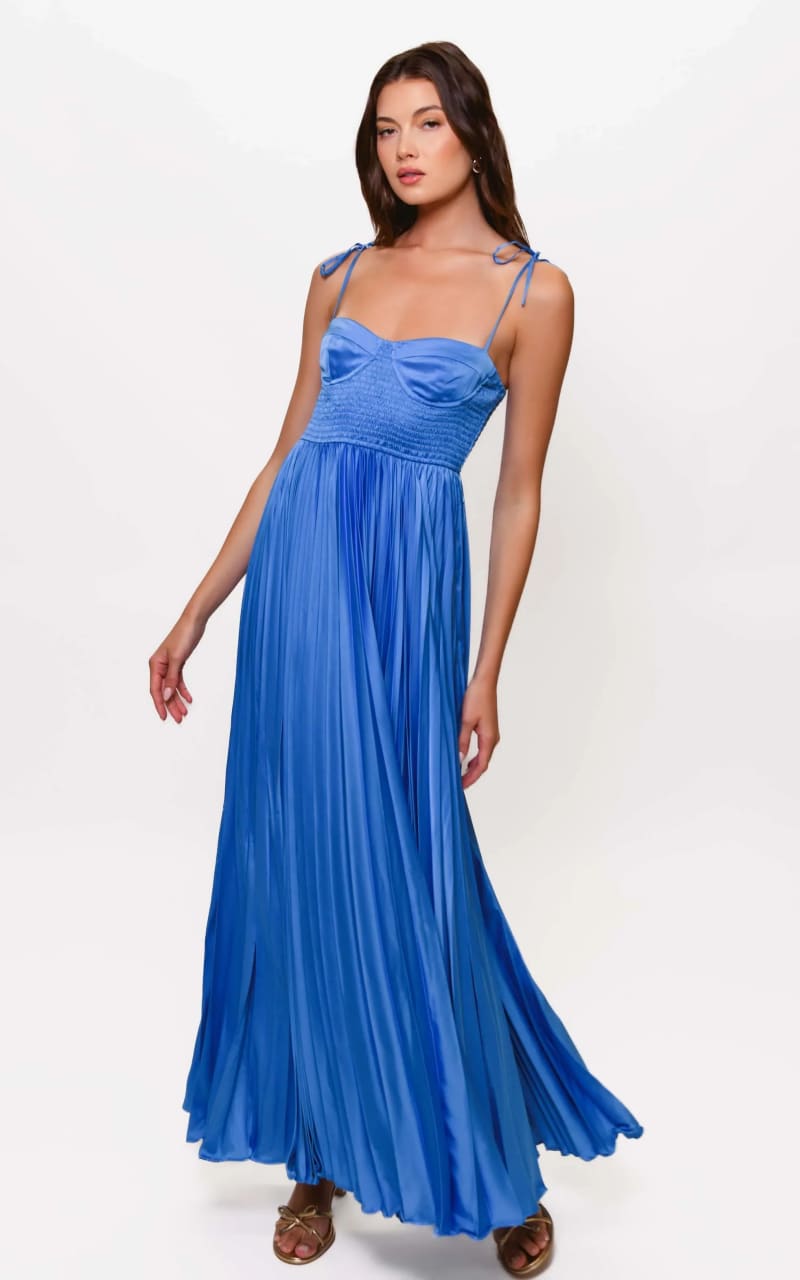 Pleated Maxi Dress