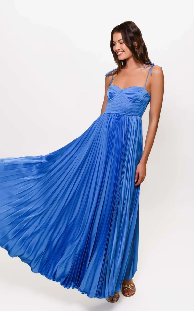 Pleated Maxi Dress
