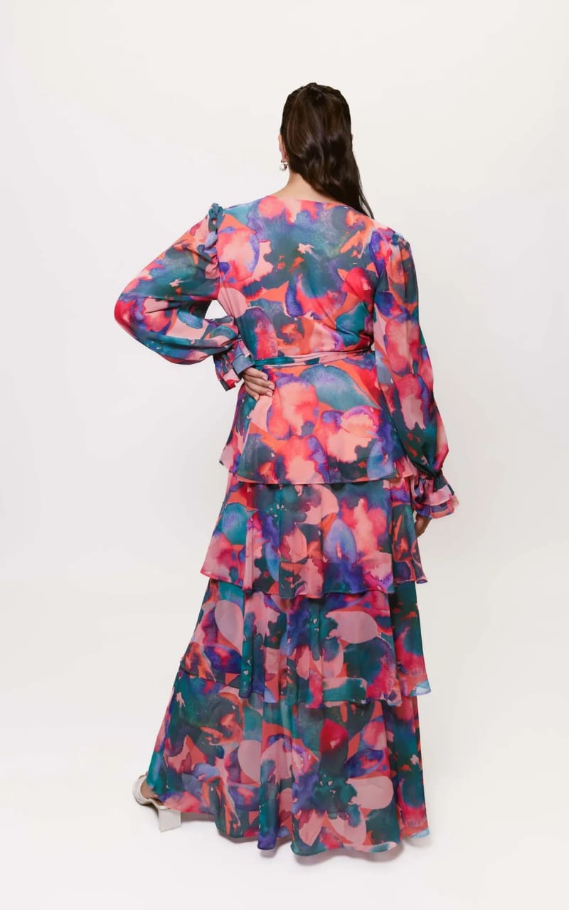 Ruffled Wrap Dress