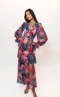 Ruffled Wrap Dress