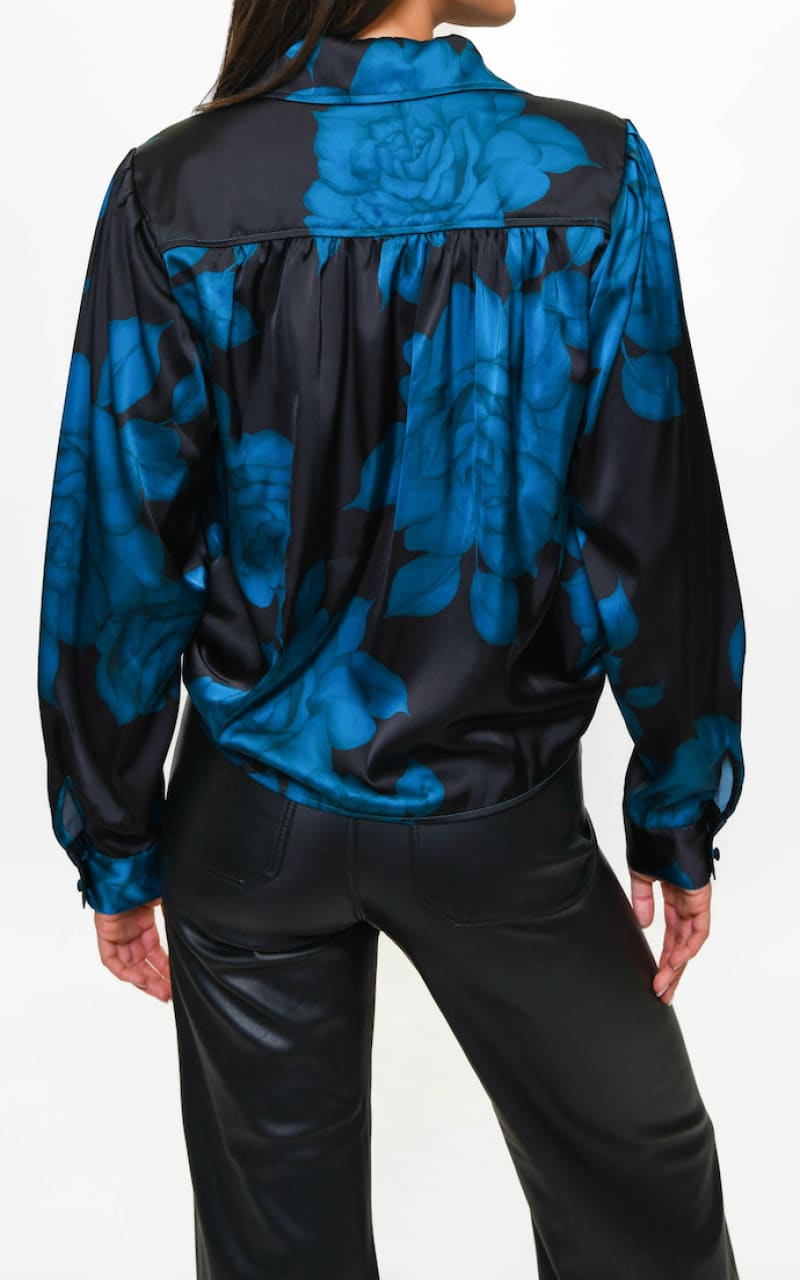 Satin Button Blouse