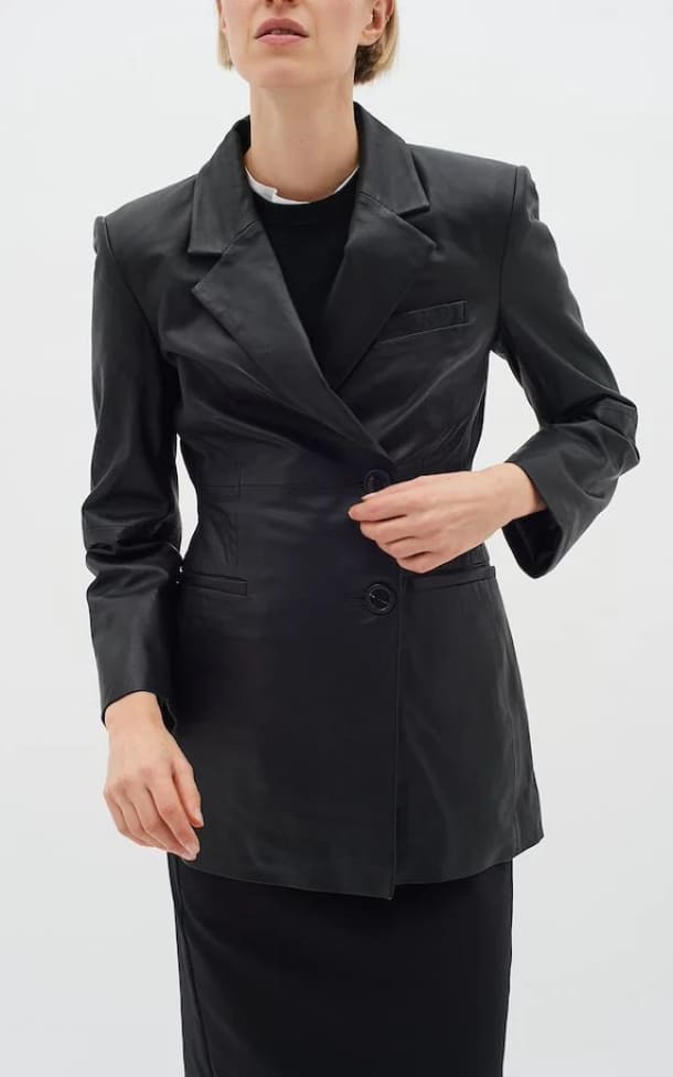 Leather Blazer