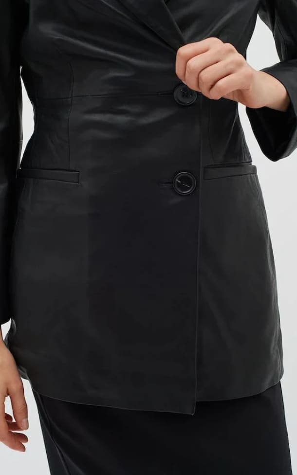 Leather Blazer
