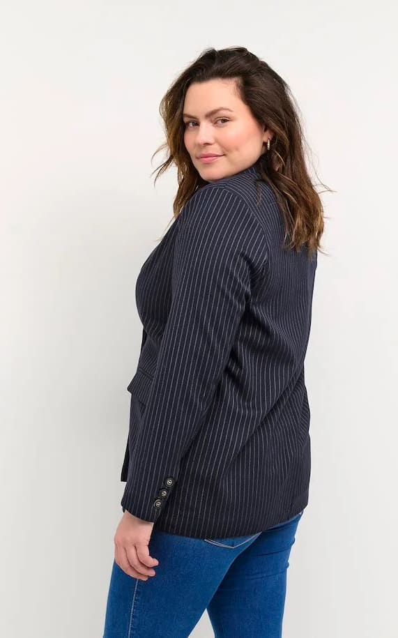 Marine Pinstriped Blazer