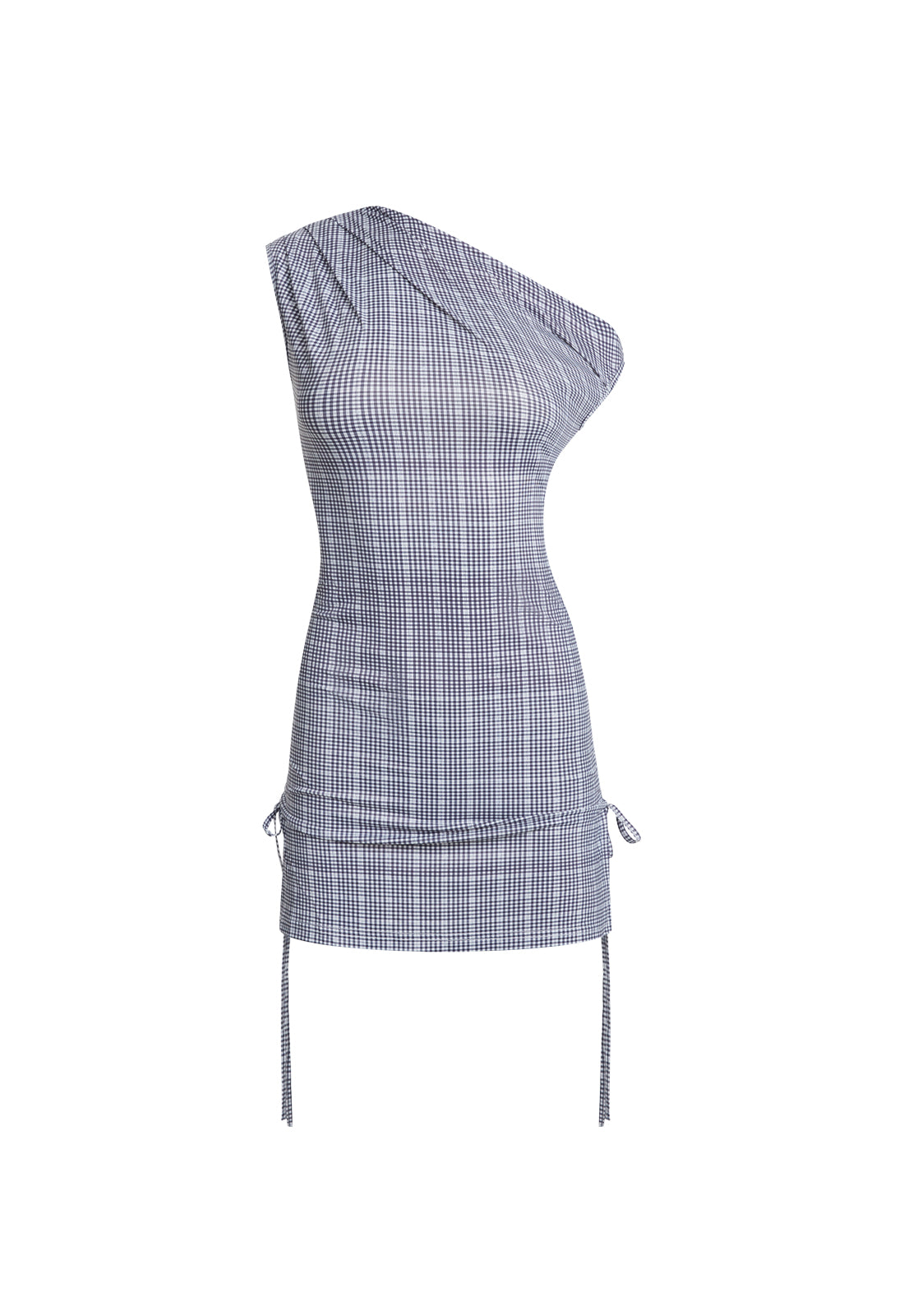 Side-Drawstring Geometric Mini