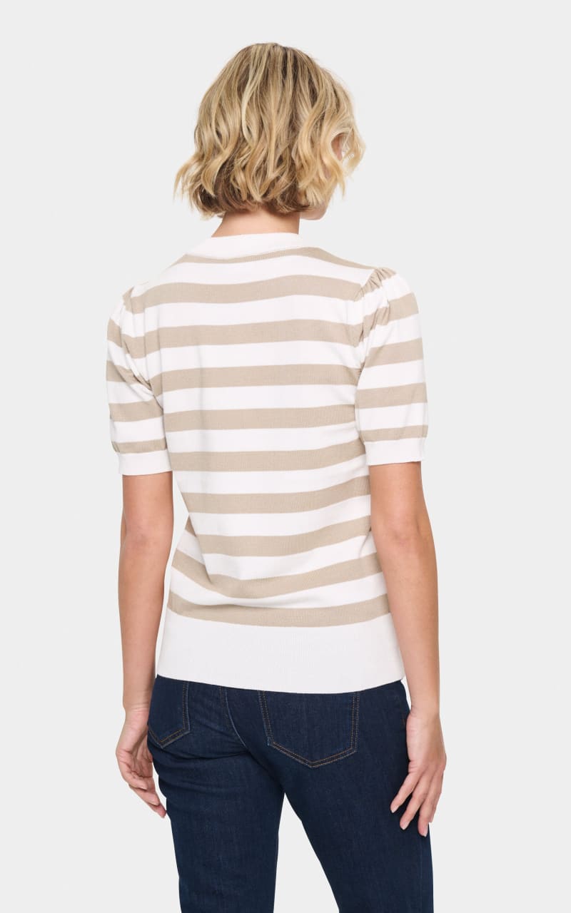Short Sleeve Block Stripe Pullover