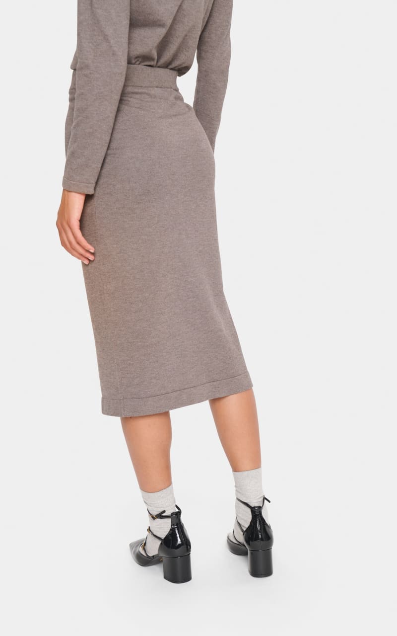 Skirt in Iron Melange