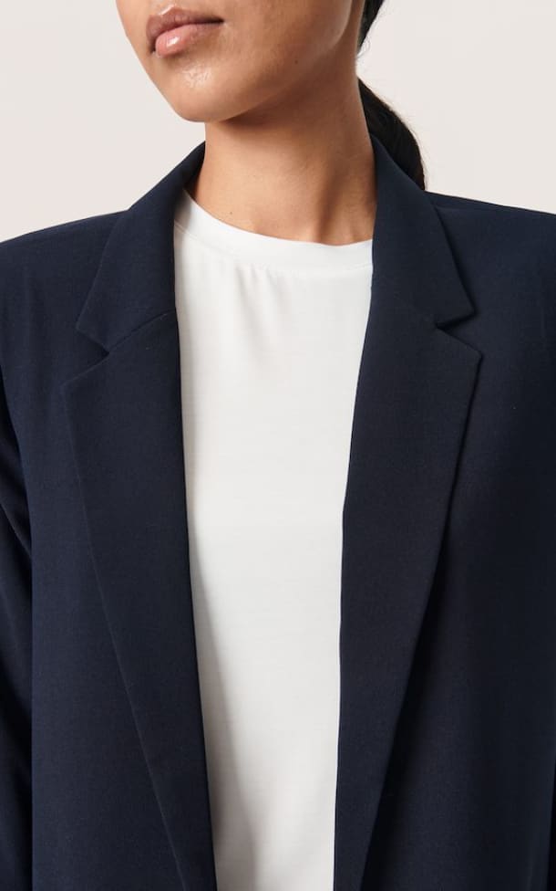 Long Sleeve Blazer in Navy
