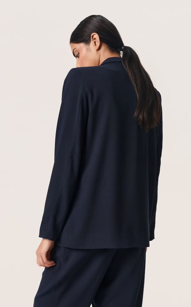 Long Sleeve Blazer in Navy
