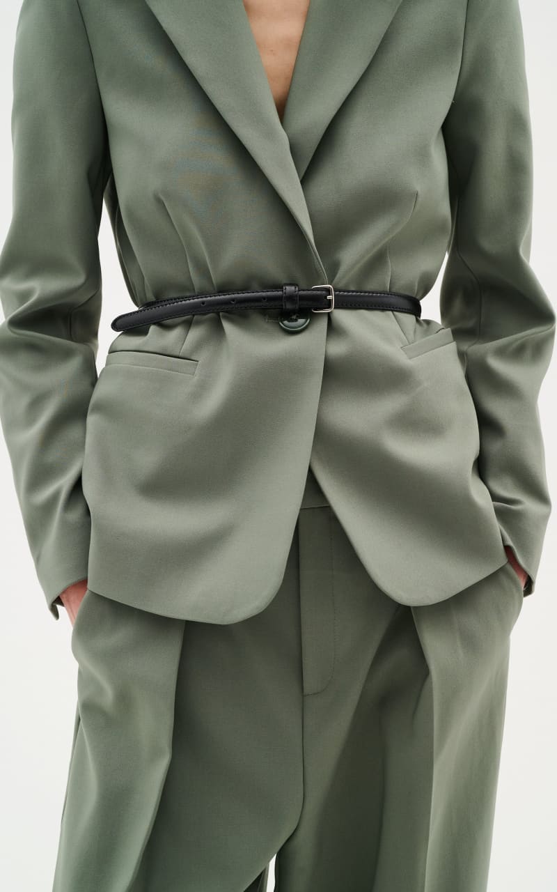 Classic Short Blazer in Agave Green