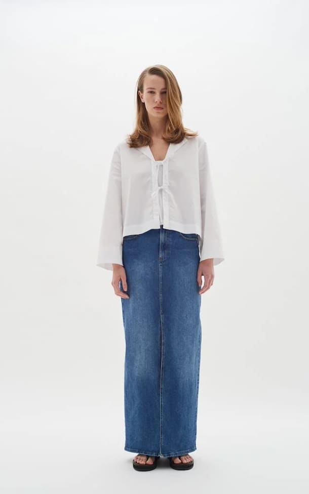 Denim Maxi Skirt