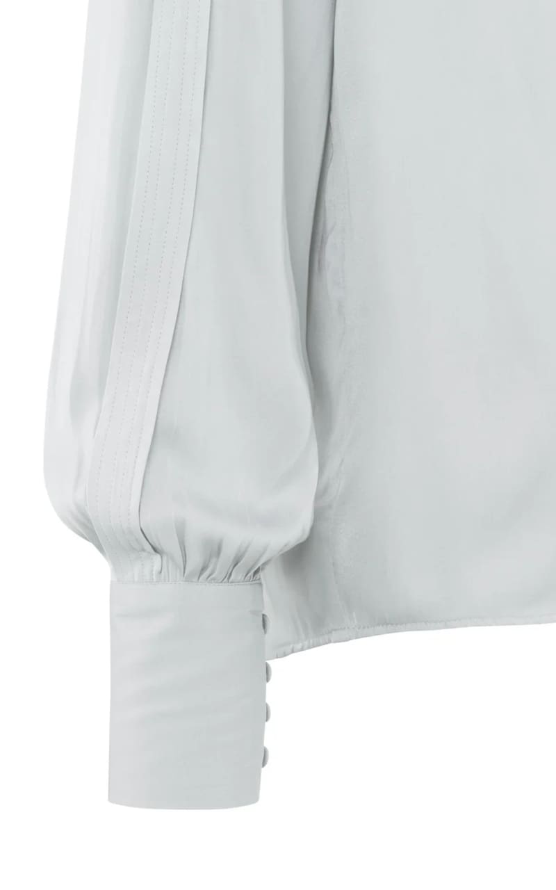 Buttoned Blouse with Pleat Details
