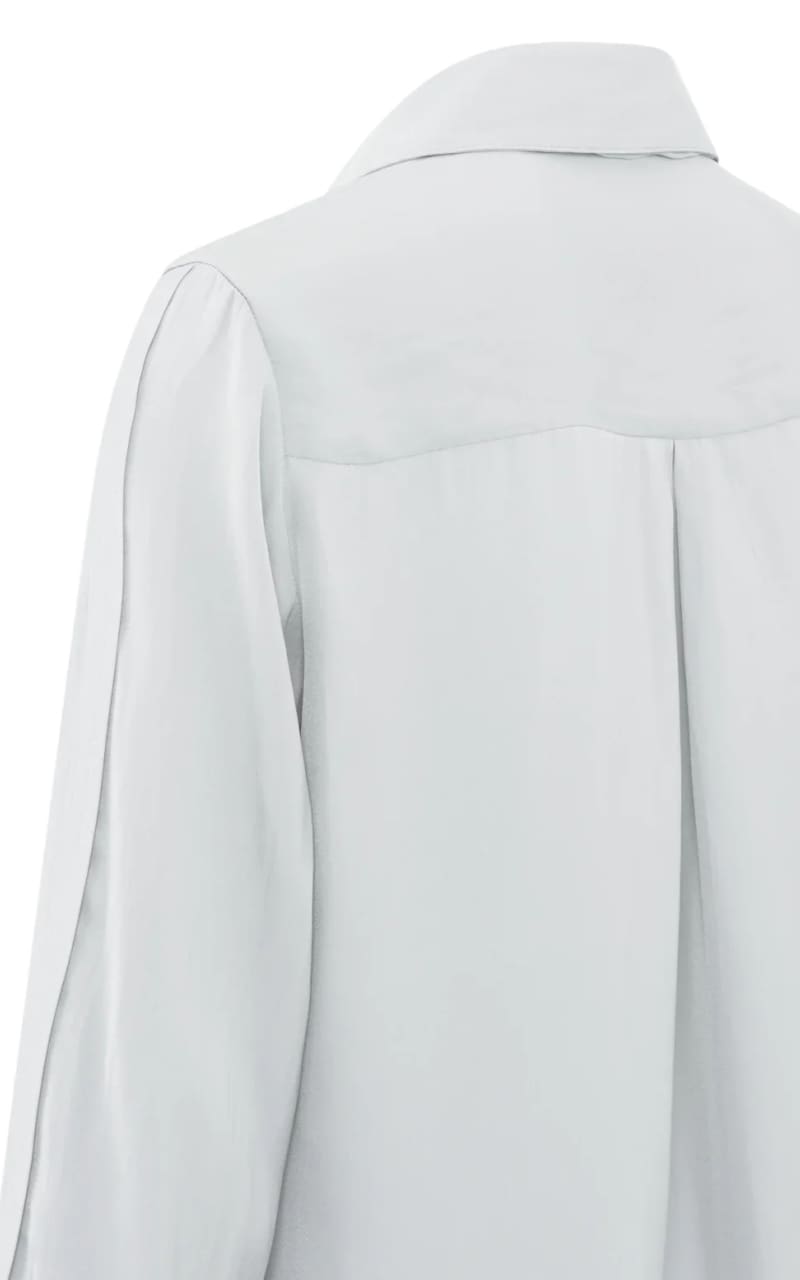 Buttoned Blouse with Pleat Details