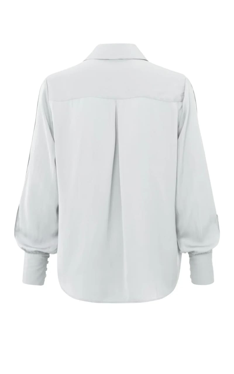 Buttoned Blouse with Pleat Details