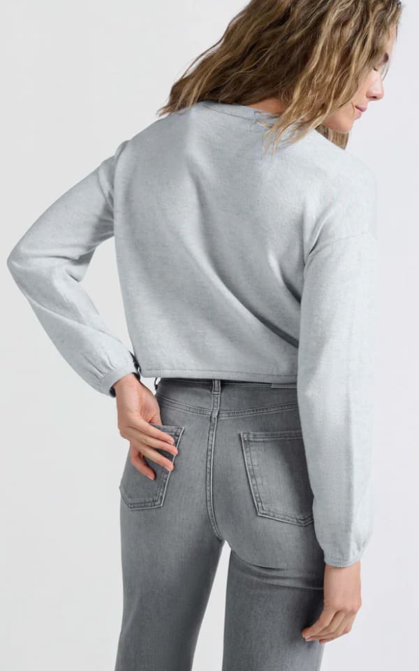 Loose Sweater with Corded Hem