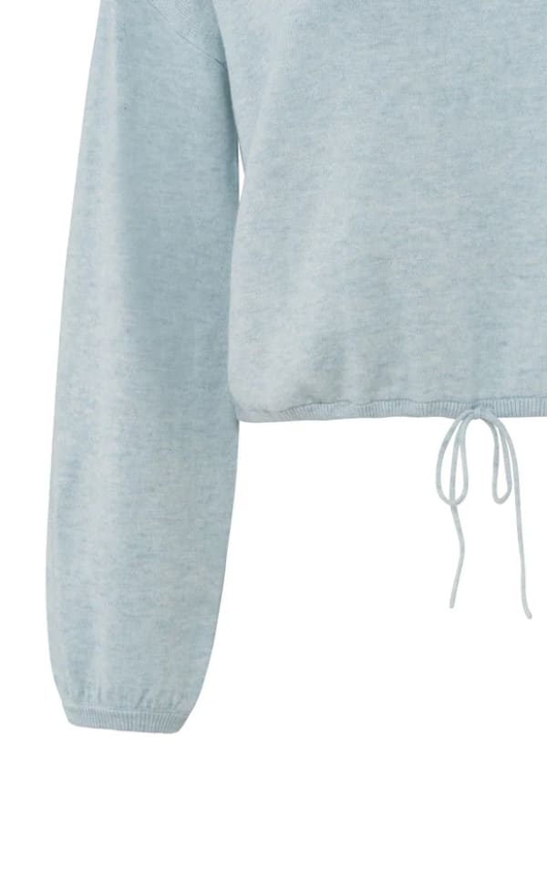 Loose Sweater with Corded Hem